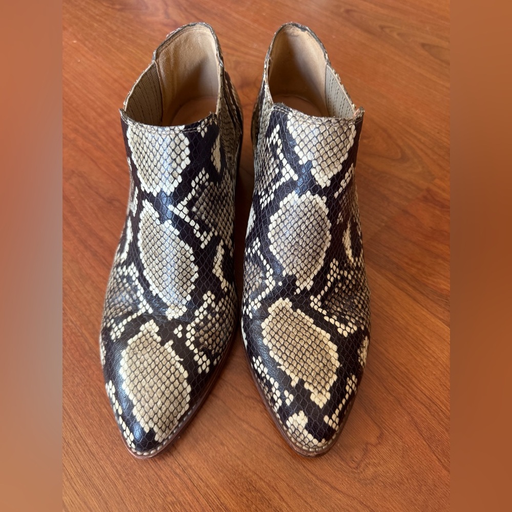 Madewell Snakeskin Booties
